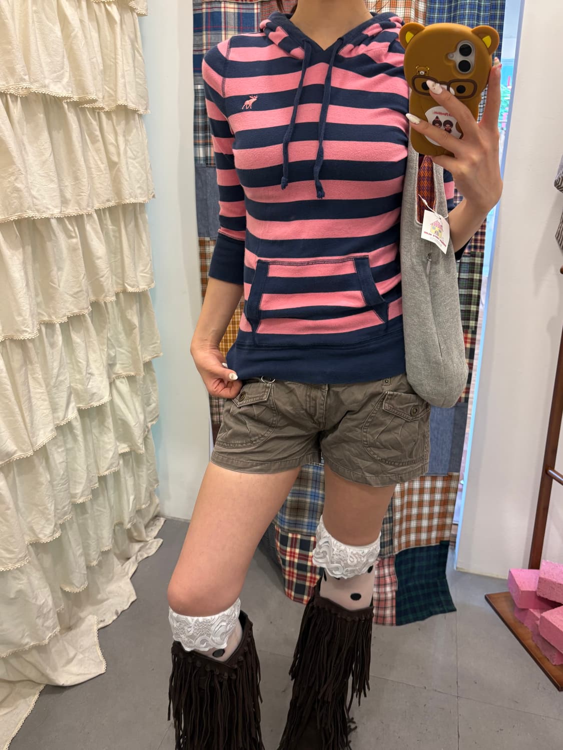 아베크롬비 단가라 칠부 후드티  상품이미지4
