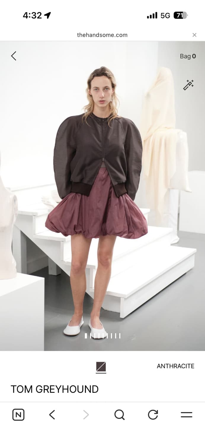 아모멘토 모크넥 오간자 점퍼 25SS 상품이미지2