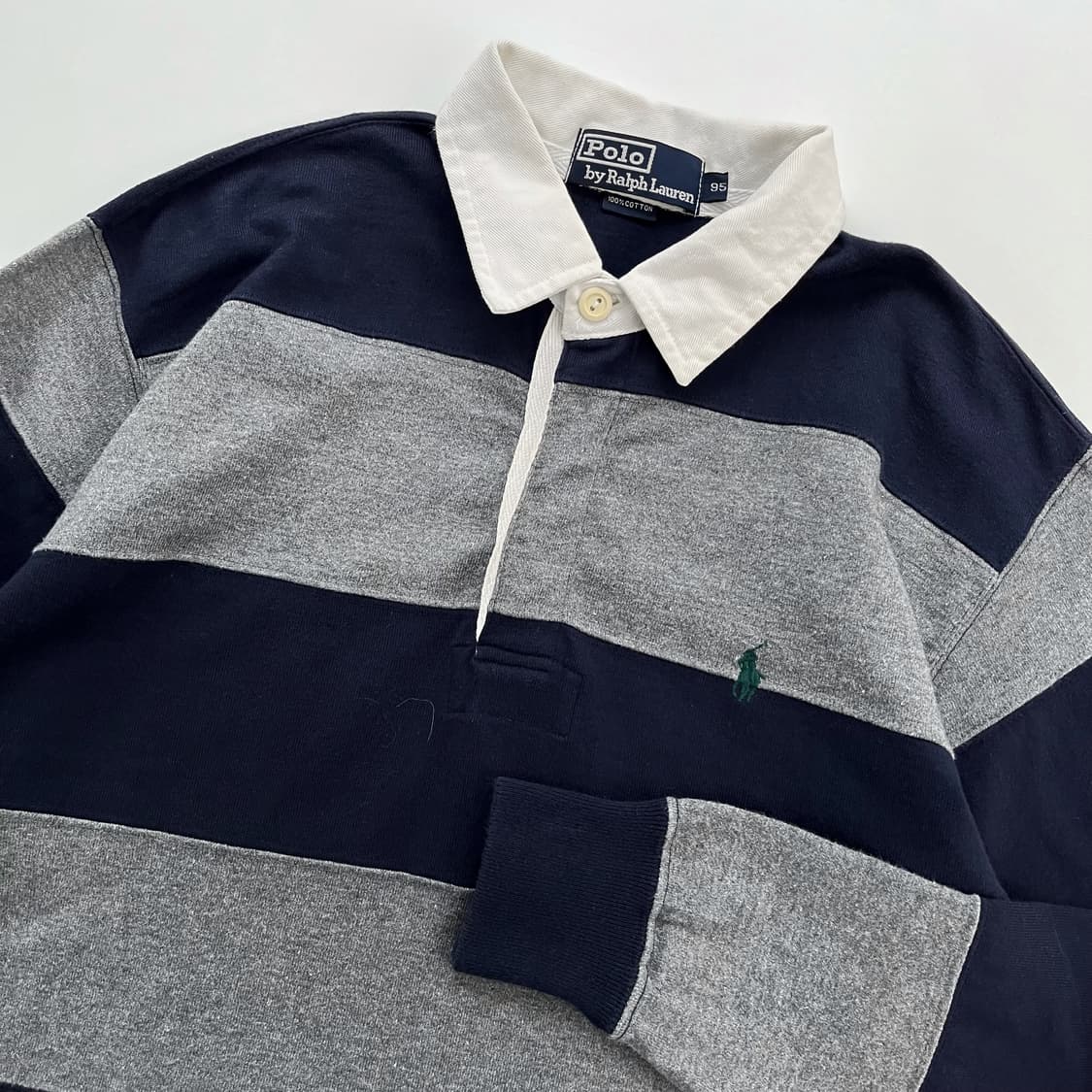 폴로 랄프로렌 루즈핏 네이비 그레이 럭비 스웻 셔츠 상품이미지2