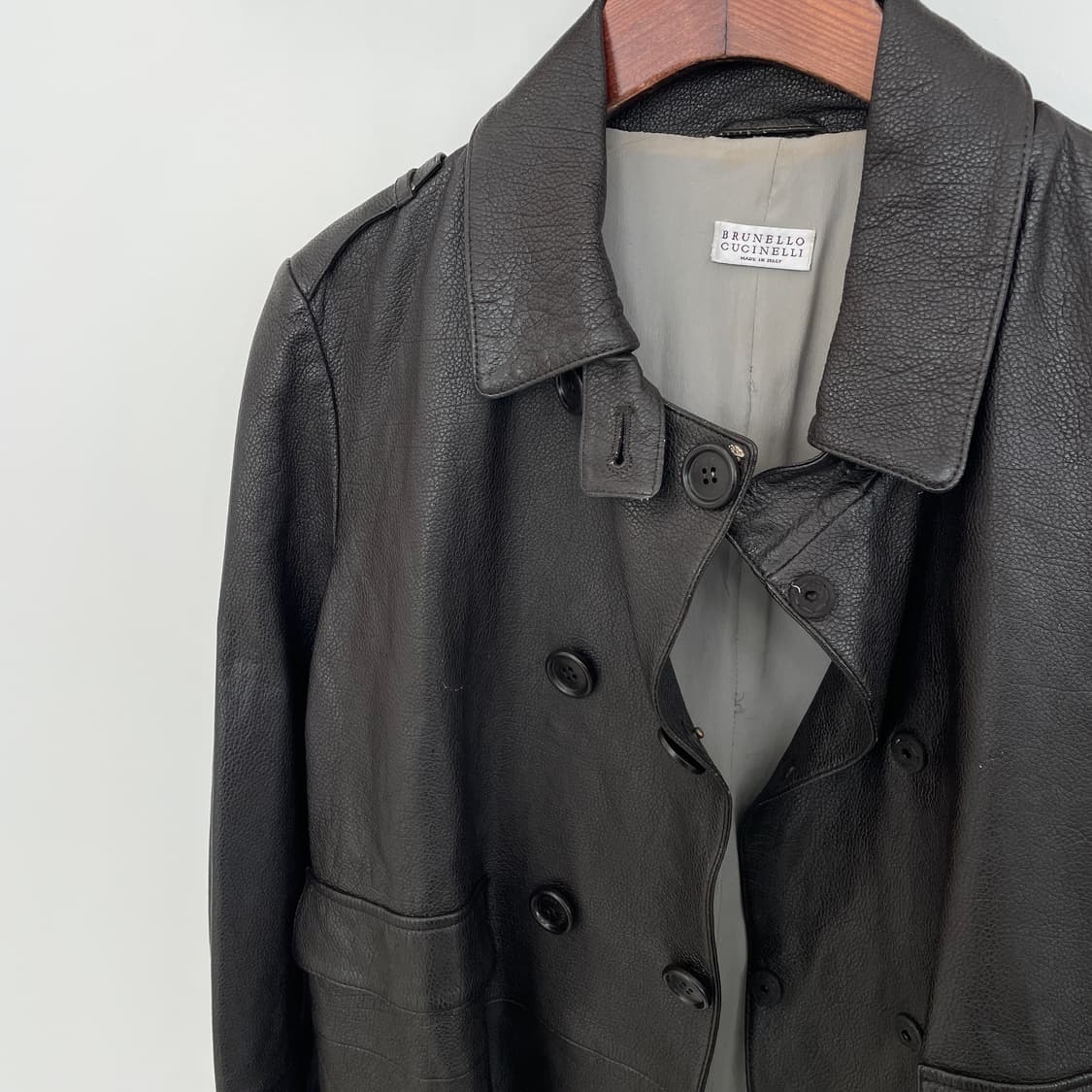브루넬로 쿠치넬리 레더 자켓 상품이미지3