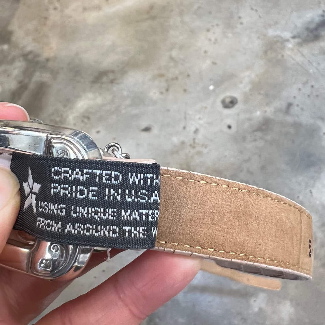 90s Brighton 핑크 참 악어벨트 상품이미지8