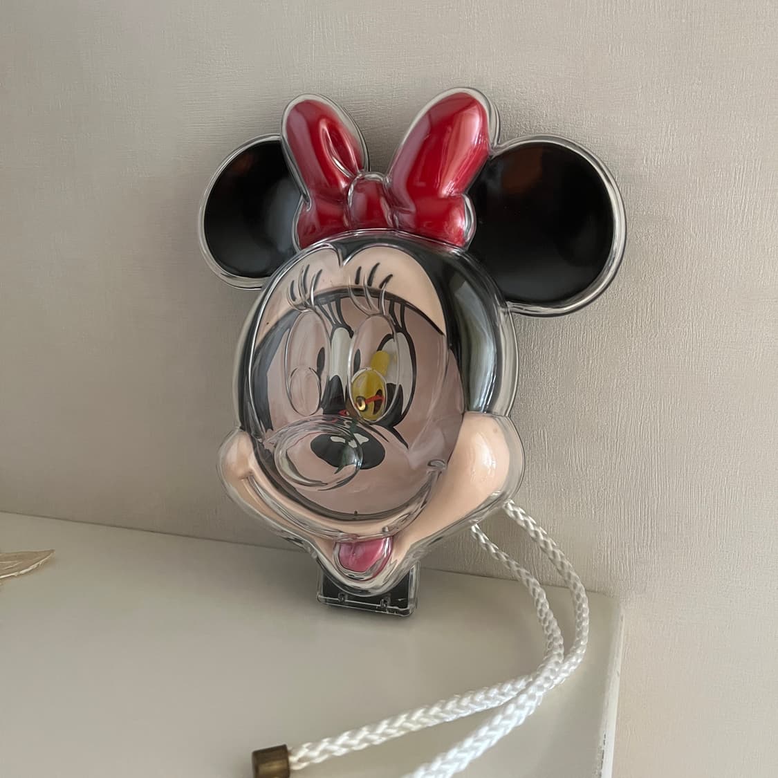 작동안됨) 레트로 빈티지 디즈니 미니마우스 욕실 주방 벽걸이 시계 상품이미지3