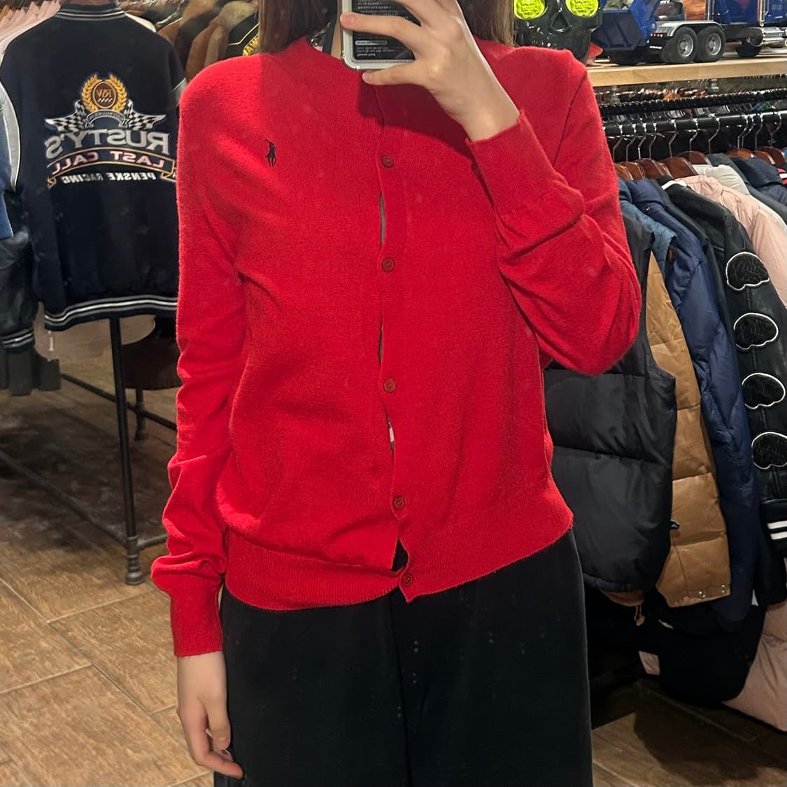 [HI] 폴로 랄프로렌 니트 가디건 레드 상품이미지2