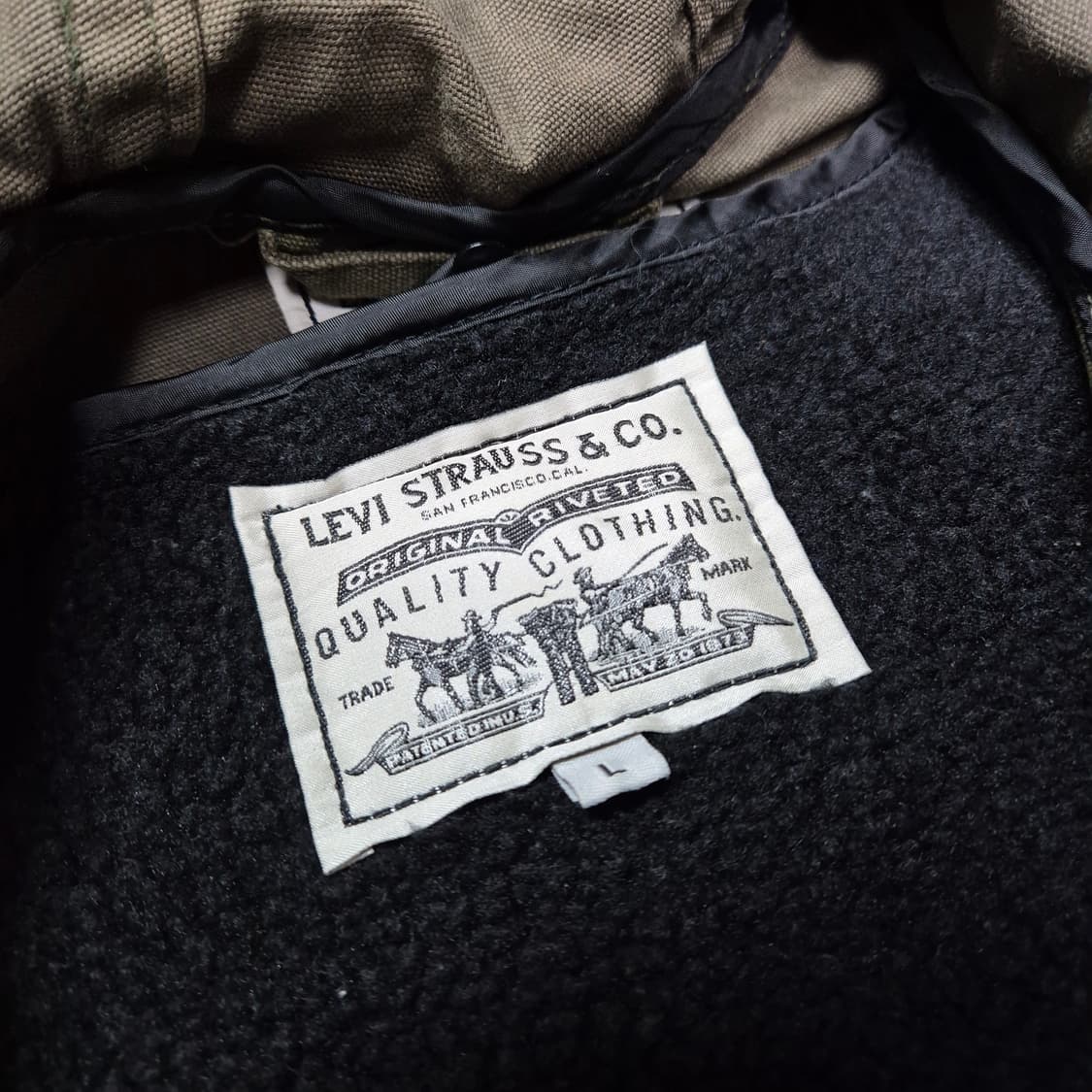 [희귀템🔥] 리바이스 후드 필드 밀리터리 야상 자켓 상품이미지5