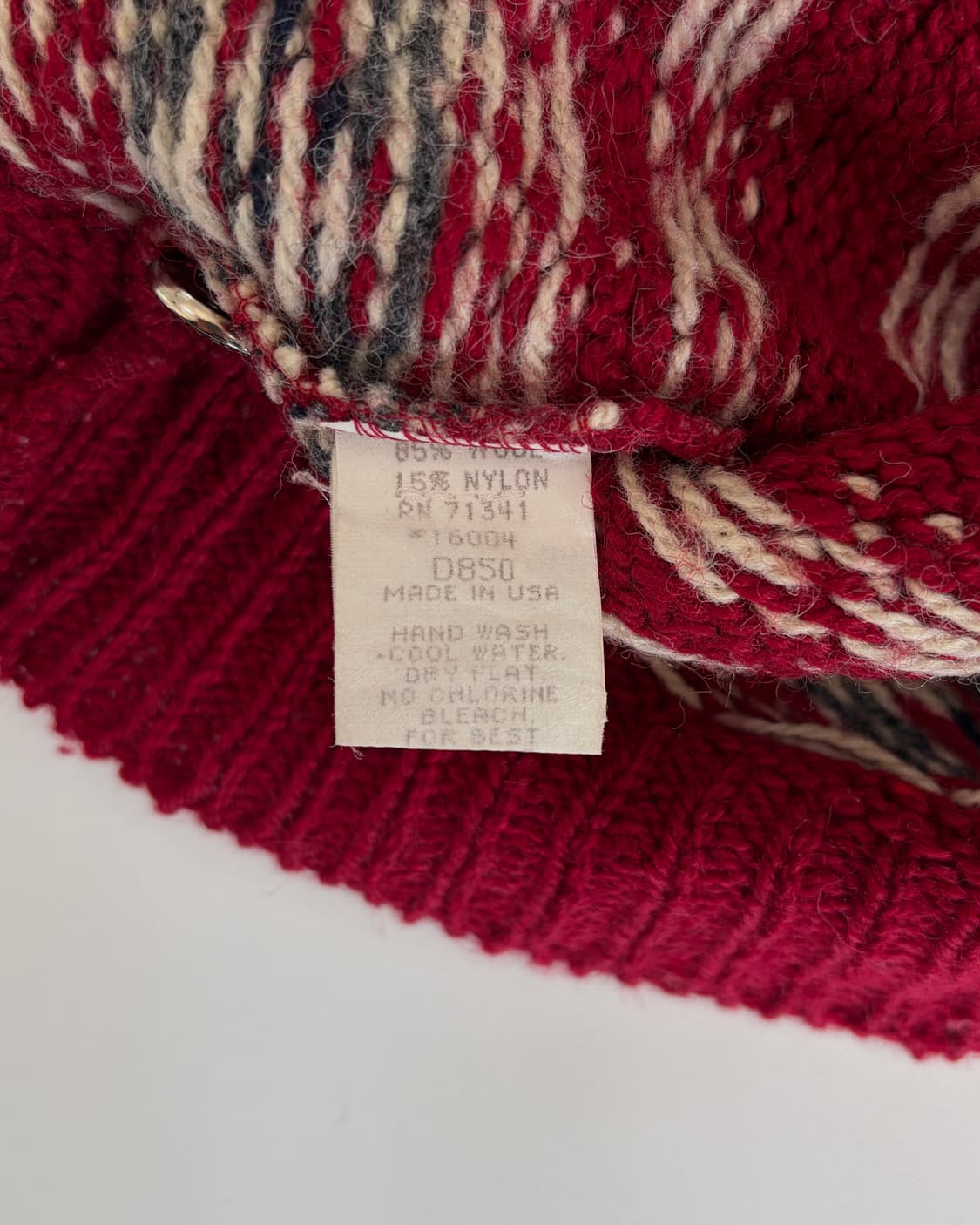 [M]L.L.Bean 엘엘빈 USA 90s 노르딕 니트 상품이미지9