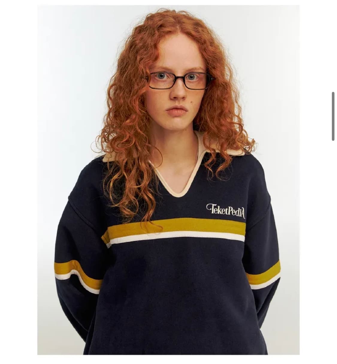 테켓 teket Language Sweatshirt Navy _ M 상품이미지1
