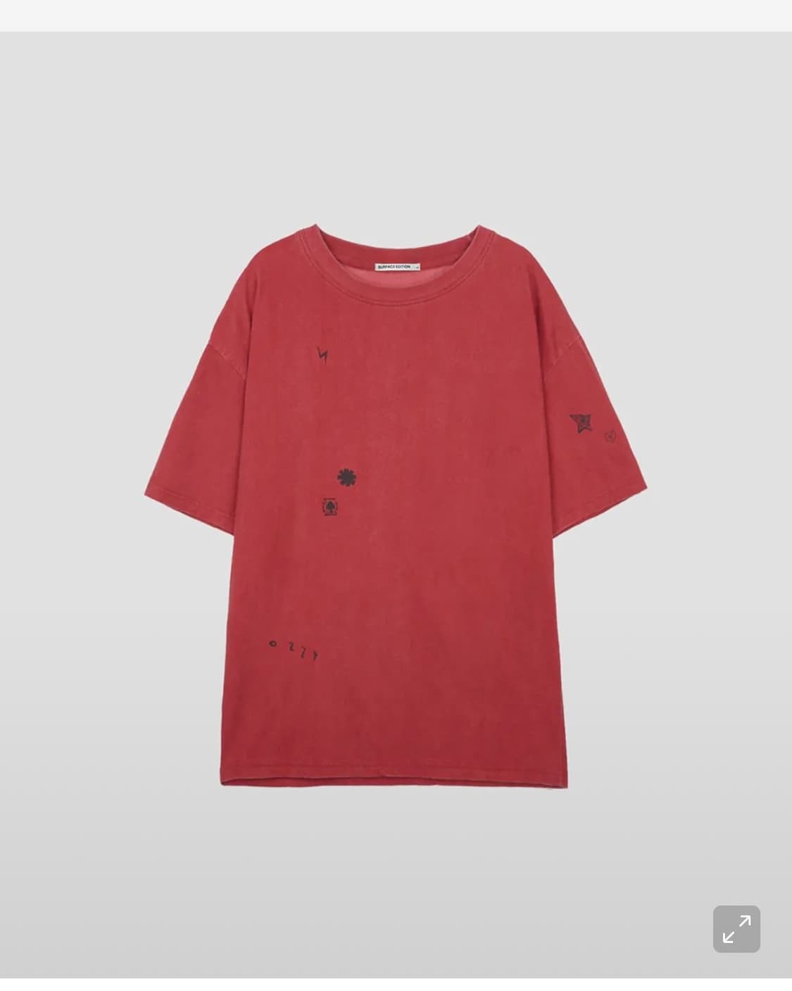 TATOO T-SHIRTS RED 상품이미지1