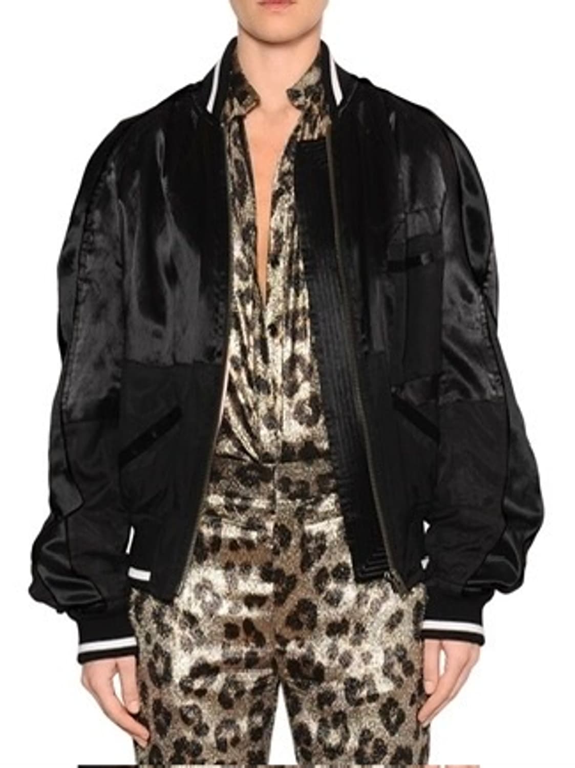Haider Ackermann silk patchwork bomber 상품이미지1