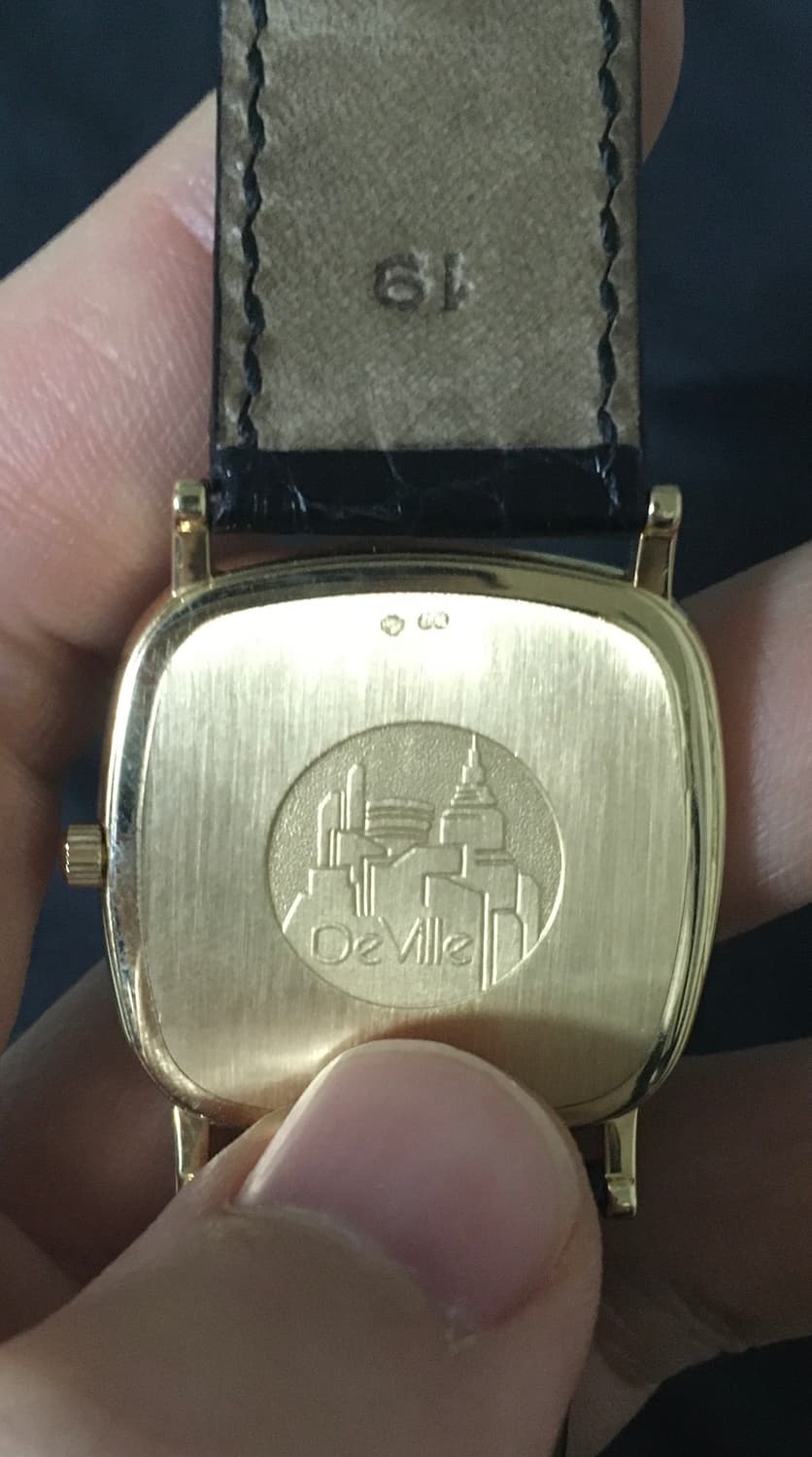 오메가 18k 쿼크 통금 시계 판매합니다  상품이미지3