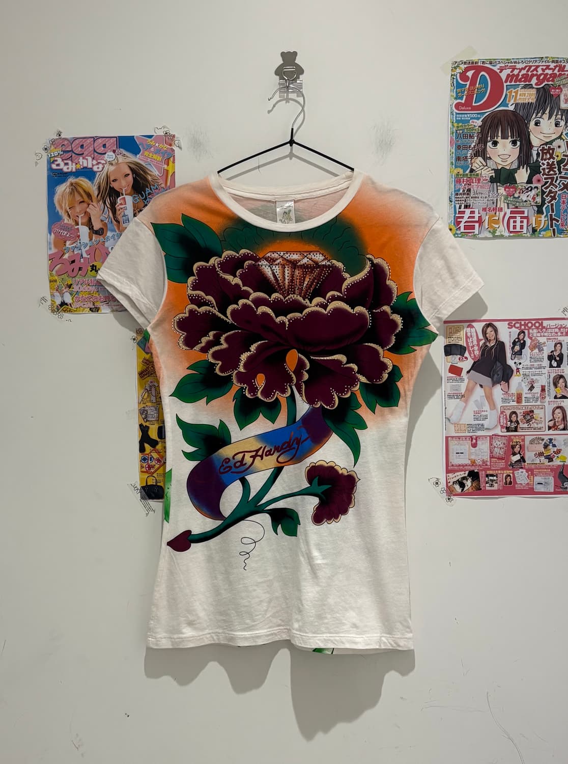 Ed Hardy Cubic Short Sleeve Top  상품이미지1