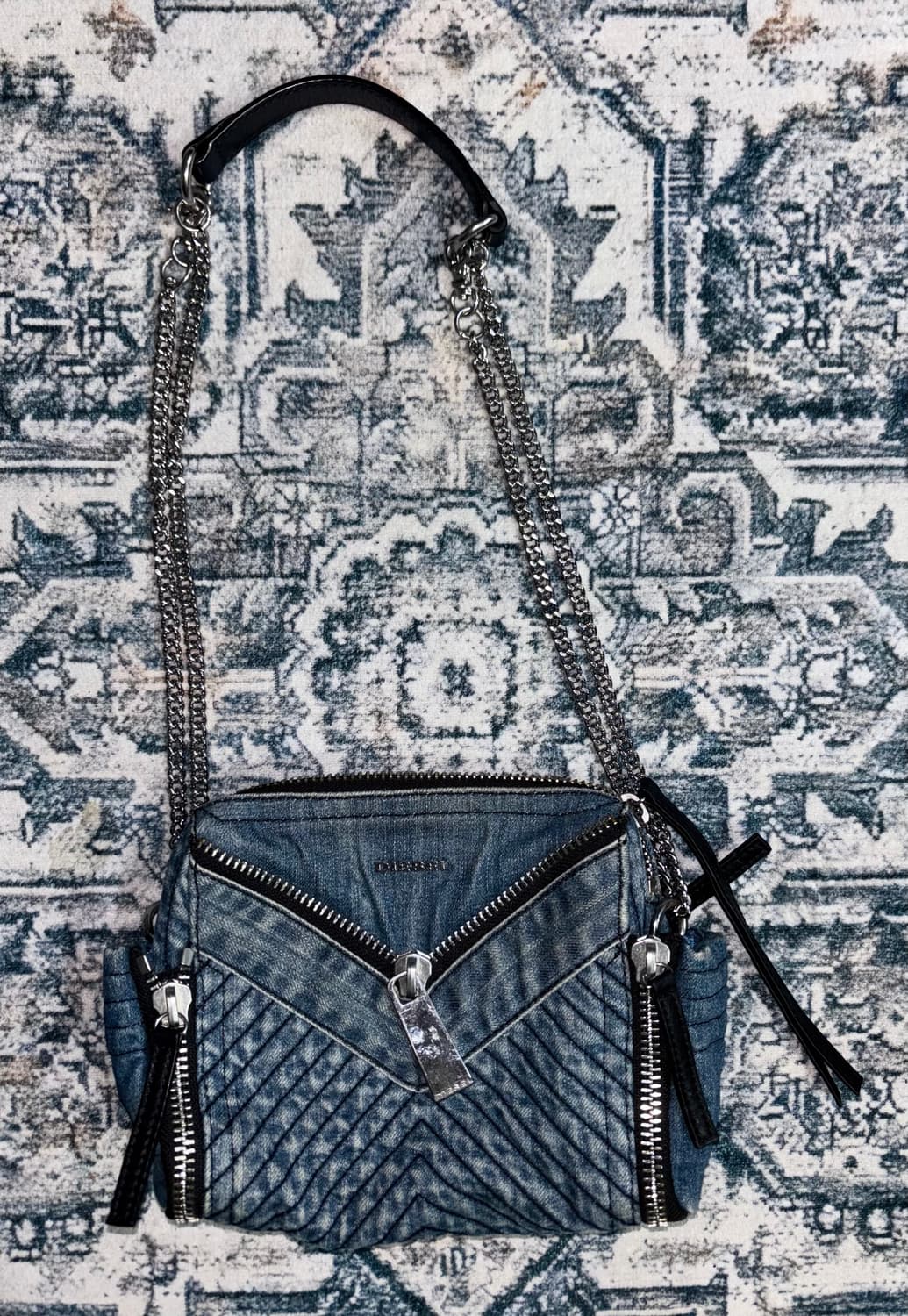 디젤 y2k  데님 지퍼 숄더백 핸드백 가방 일본빈티지 상품이미지2