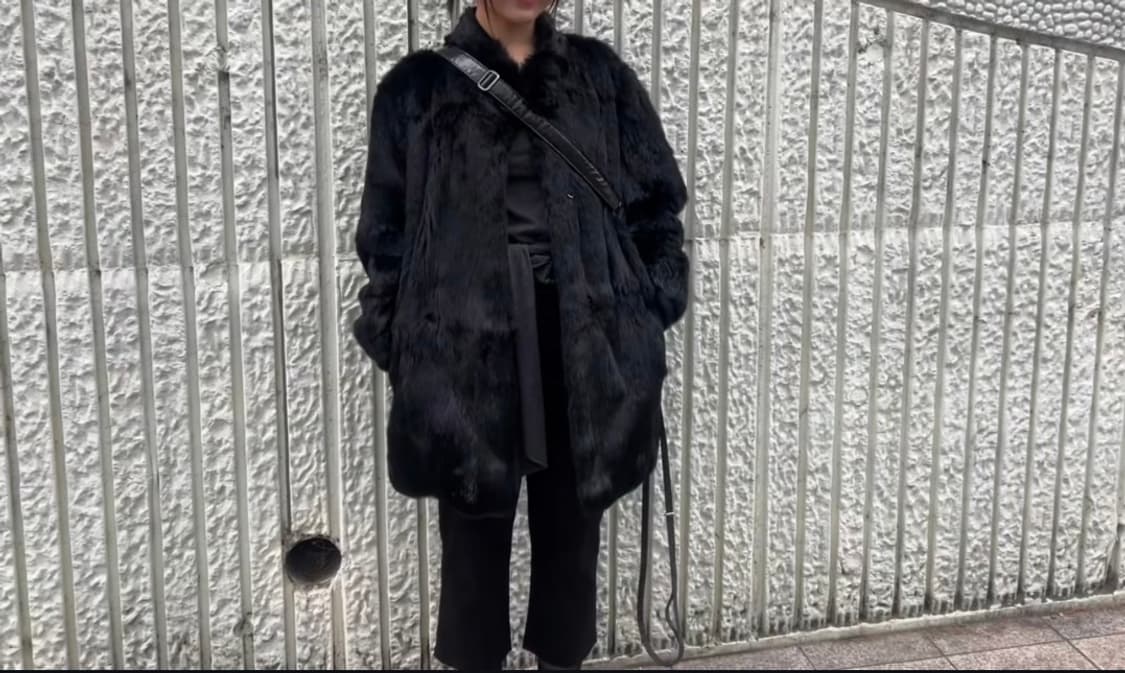 빈티지 낙원 래빗 퍼자켓 상품이미지1