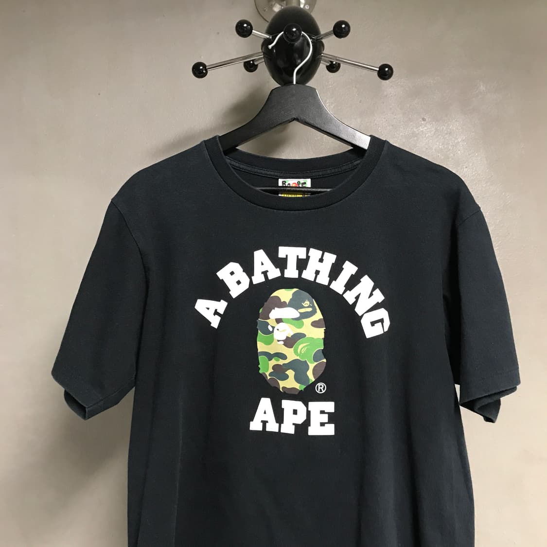 베이프 카모 반팔 티셔츠 블랙 M 상품이미지2