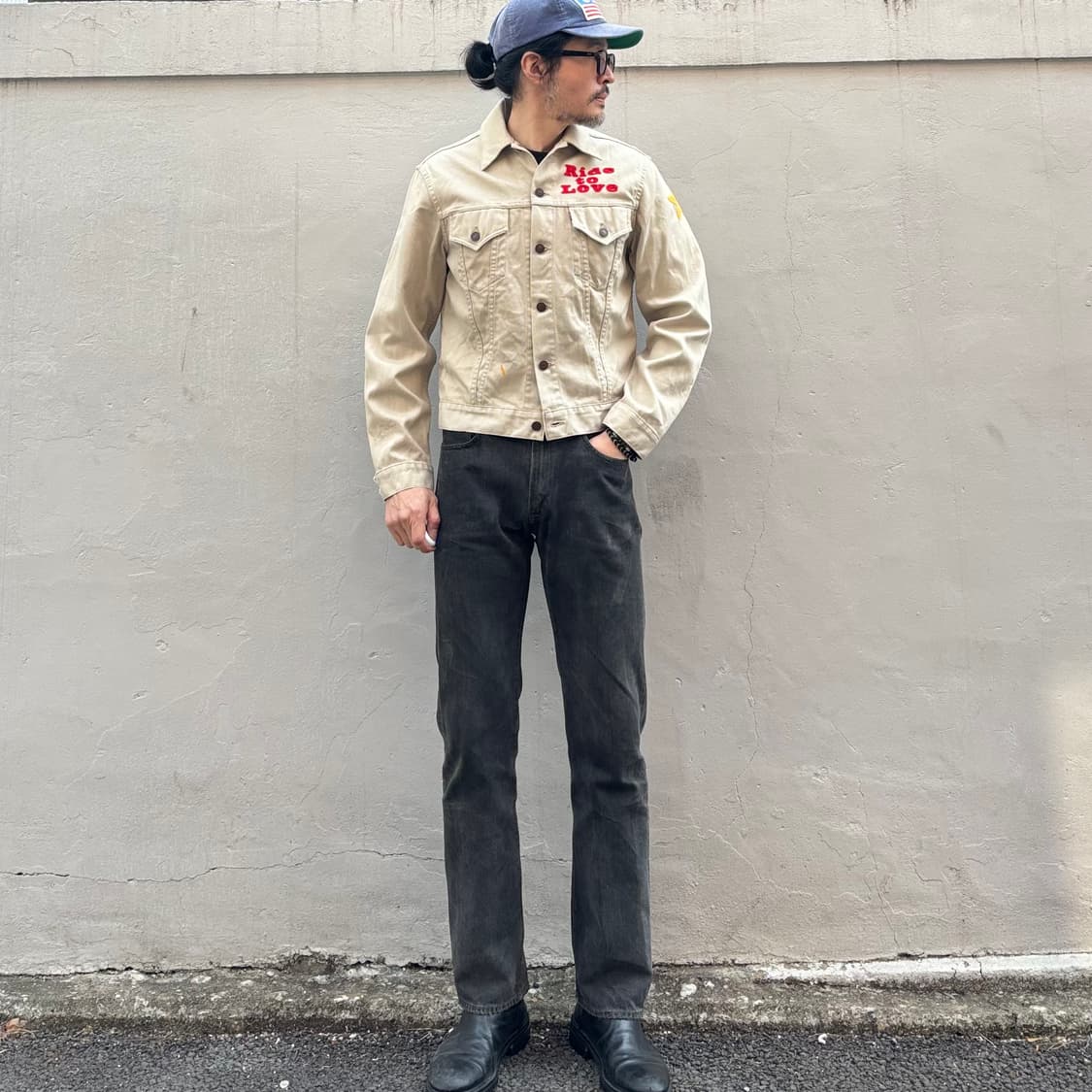 일본 헐리우드 런치 마켓 흑청바지 상품이미지1