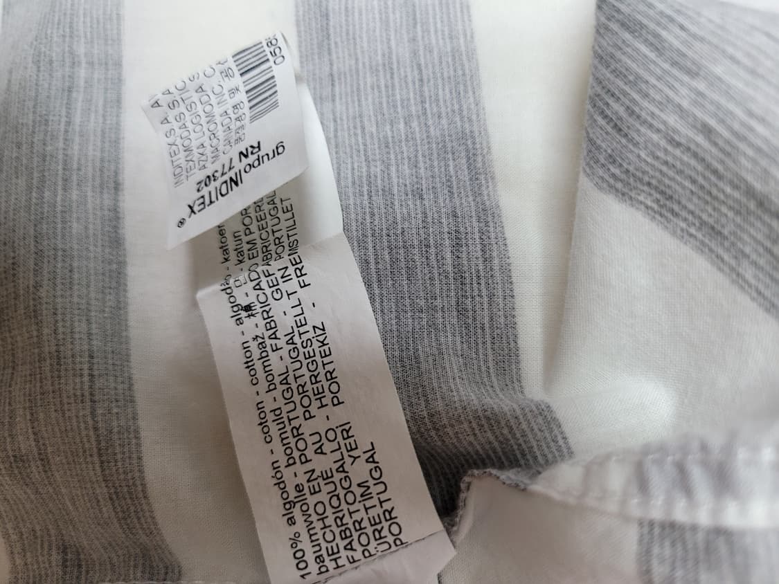 자라맨 ZARAMAN 스트라이프 반팔셔츠 120 화이트 상품이미지10