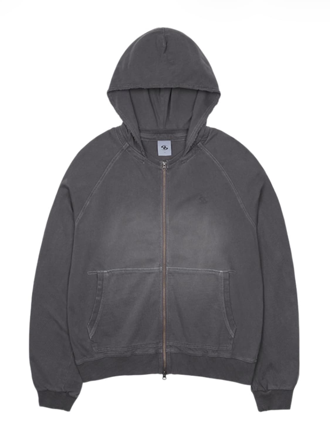 산산기어 워시드후드집업 챠콜 3 상품이미지1