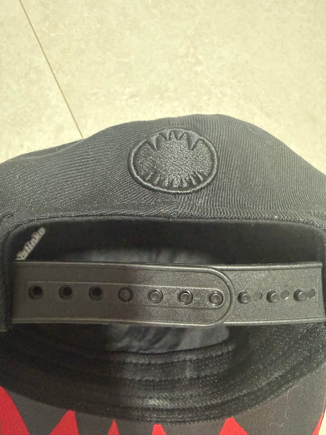 엘스팅코 캡모자 레드 타탄체크 펑크 빈티지 뼈다귀 상품이미지4