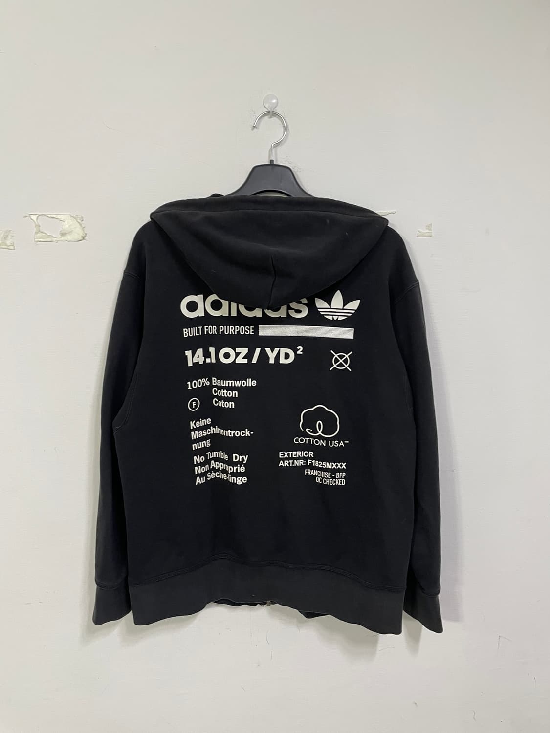 아디다스 블랙 후드집업 상품이미지3