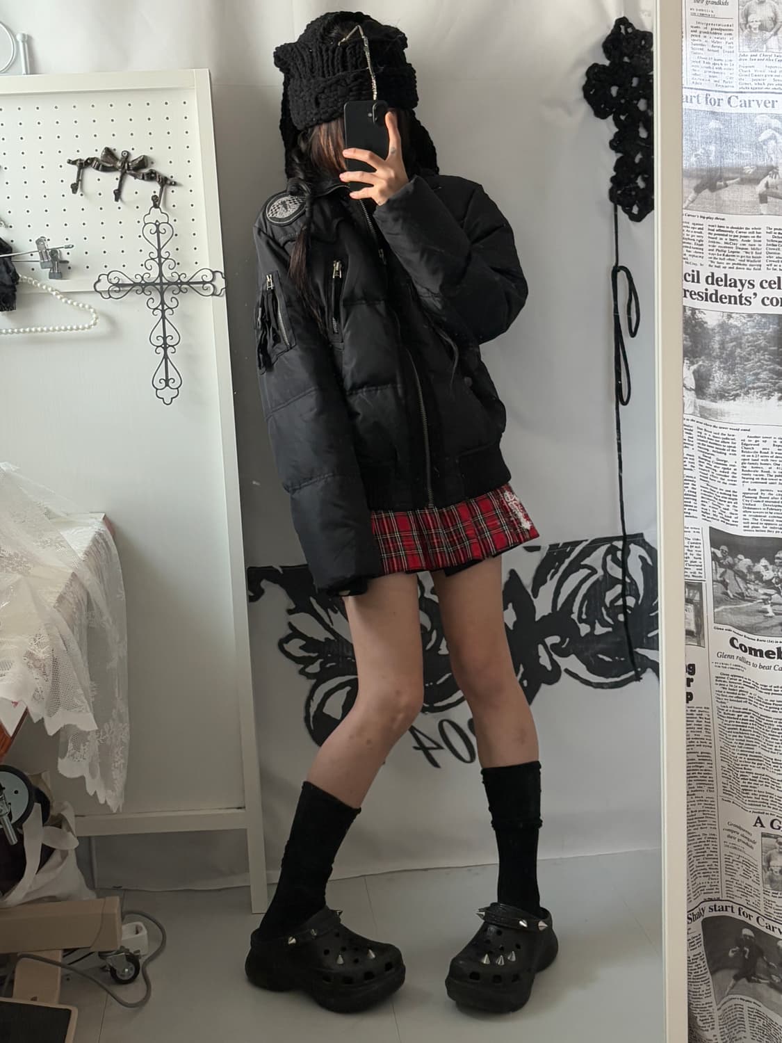 • Black Buckaroo ma-1 Detail High-neck P 상품이미지4