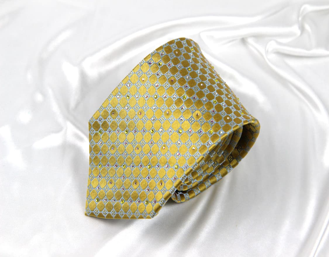 페리엘리스 8cm 미사용 큐빅 신형 남자 명품 넥타이 상품이미지1