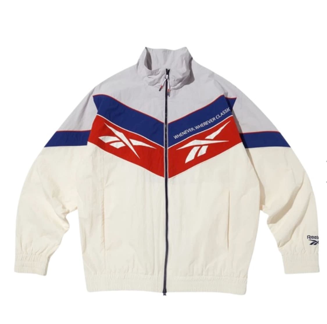 리복 바람막이 트윈 벡터 윈드브레이커 오프 화이트 상품이미지1