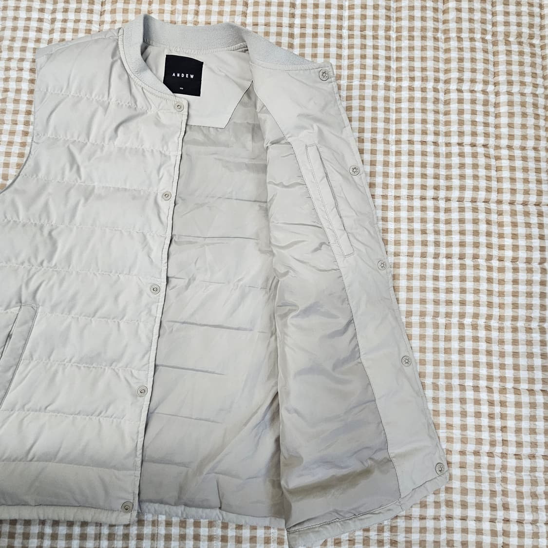 앤듀 거위털 경량패딩 베스트 남자100 상품이미지6