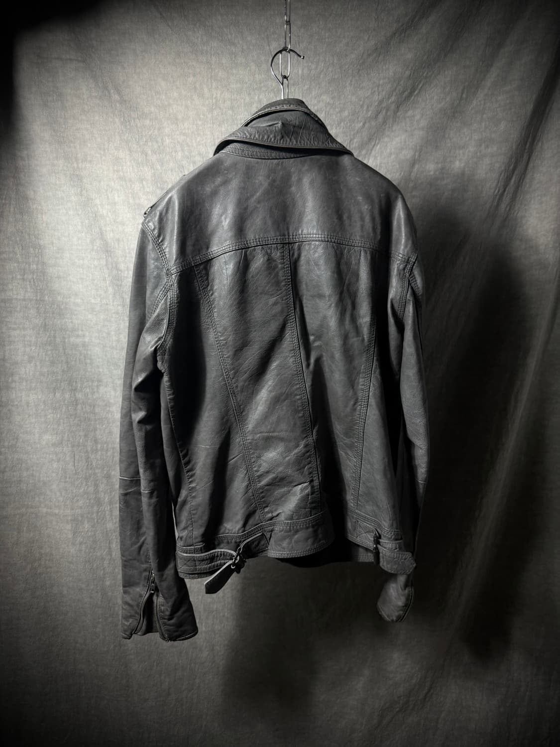 Superdry Vintage Cowhide Leather Jacket  상품이미지5
