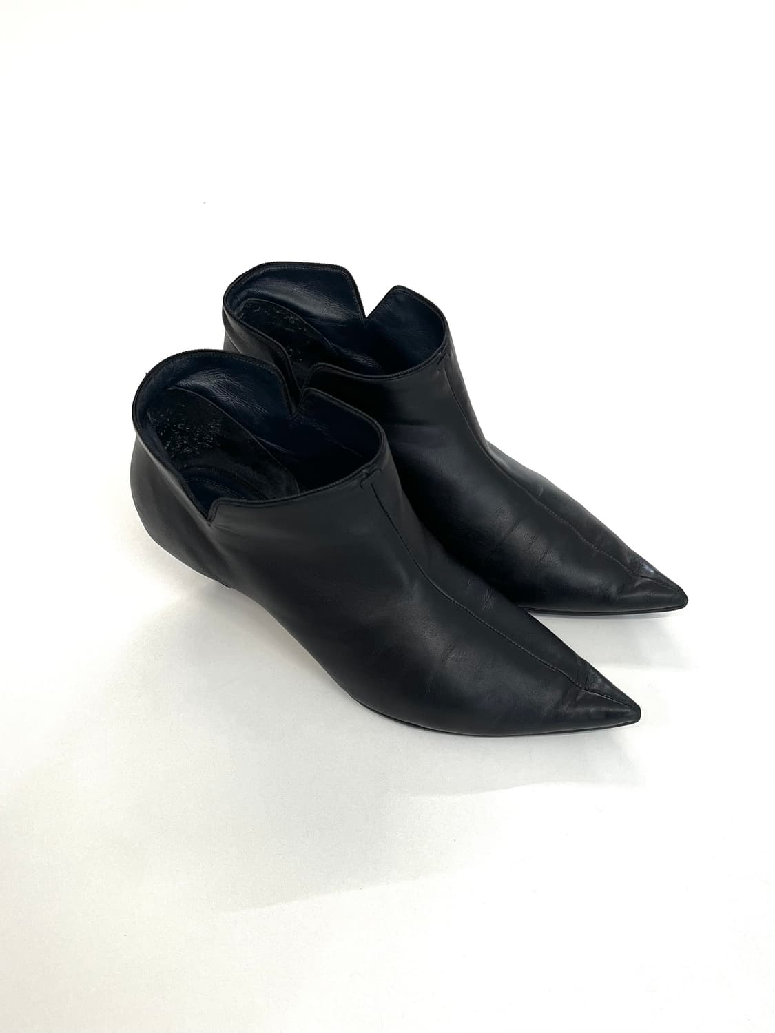 셀린느 피비 파일로 나이프힐 레더 앵클 부츠 상품이미지2