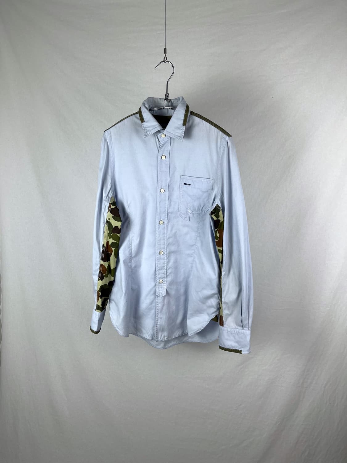 JUNYA WATANABE 카모패턴 도킹 셔츠 상품이미지1