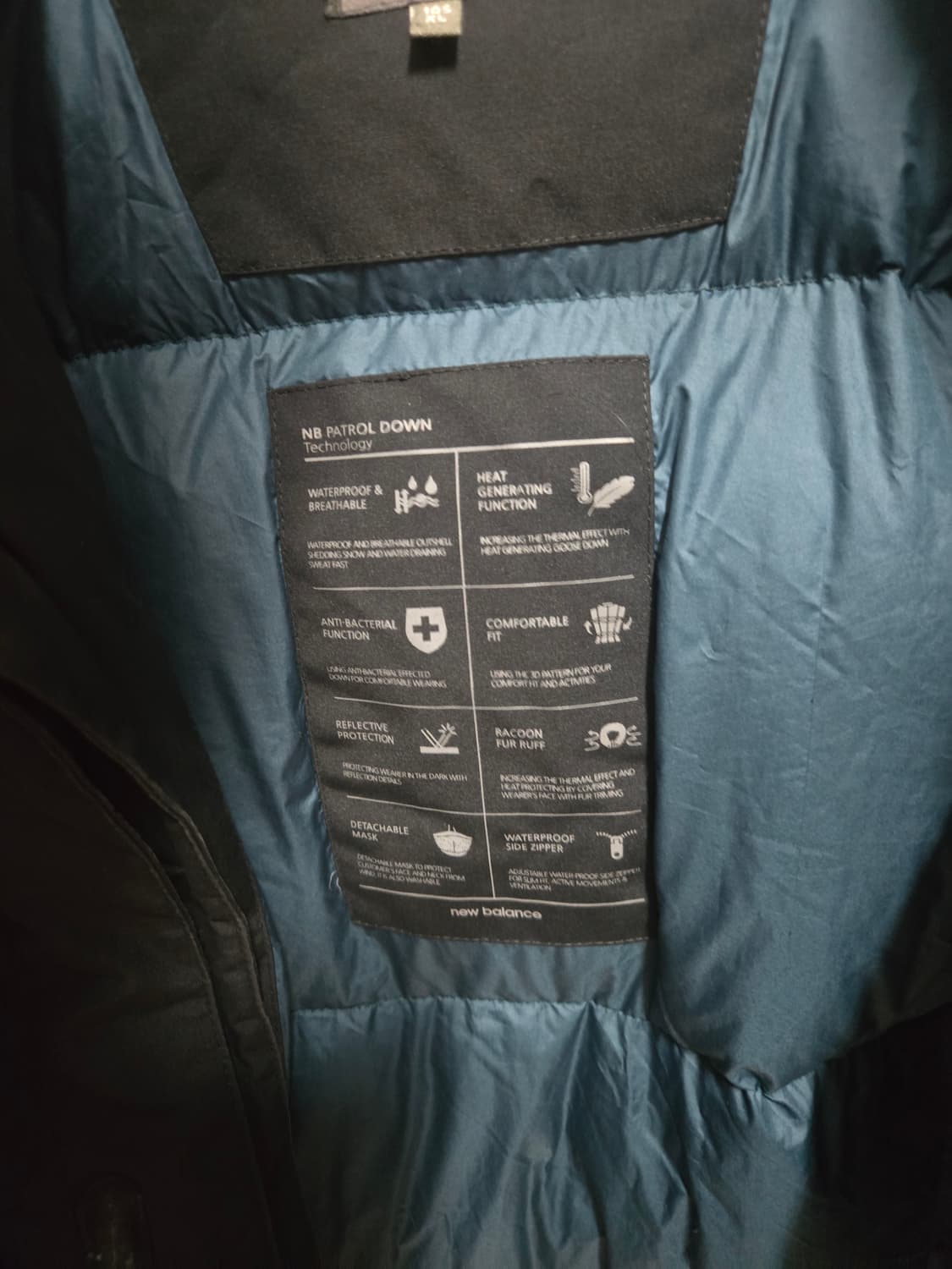 뉴발란스 패트롤 구스다운 패딩 XL 105 상품이미지6
