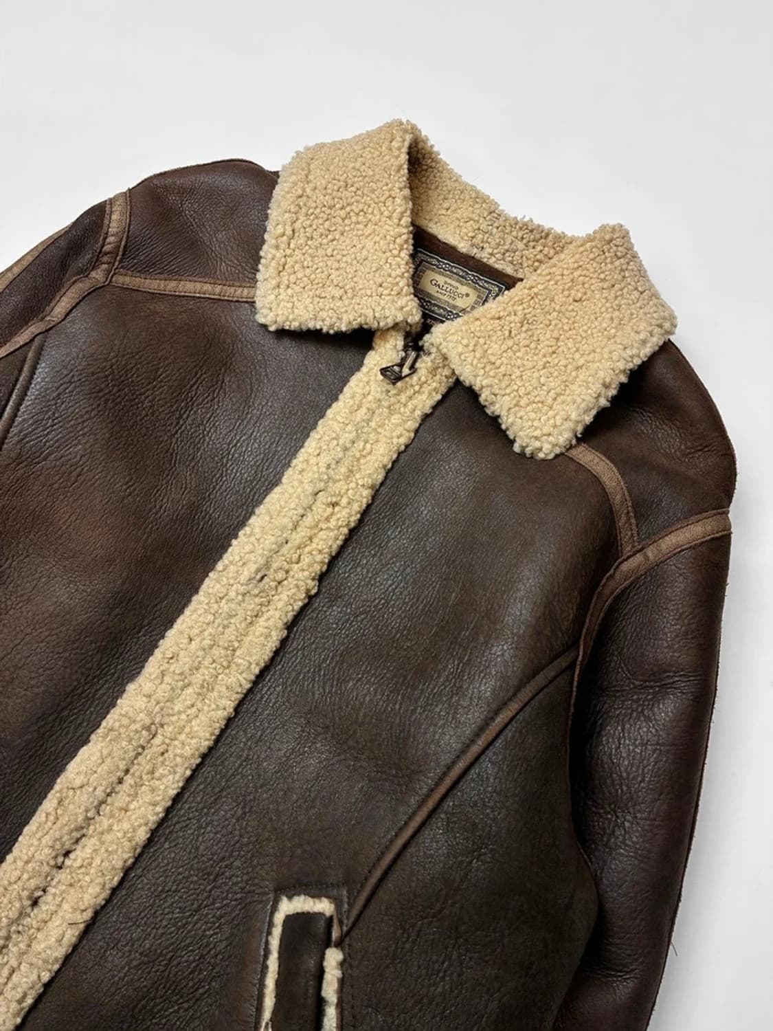 GALLUCCI 90's 시어링 플라이트 무스탕 자켓 PN5532    상품이미지2