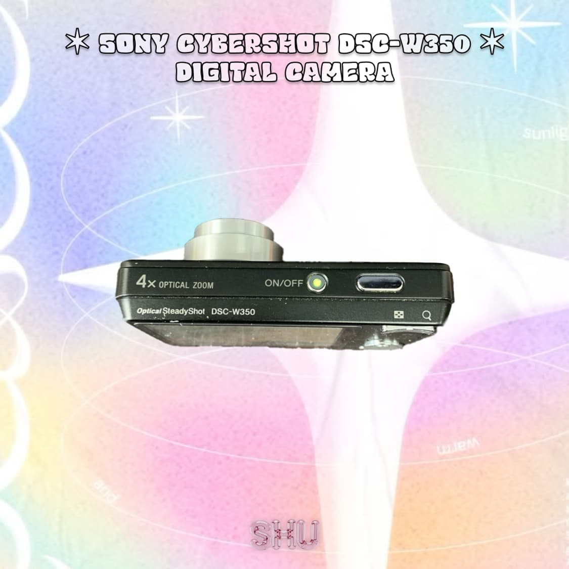 소니 사이버샷 DSC-W350 빈티지 디카 매트블랙  상품이미지5