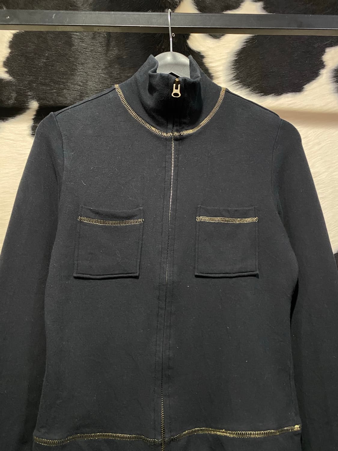 Link it all 금사 디테일 하이넥 포켓 집업 상품이미지3