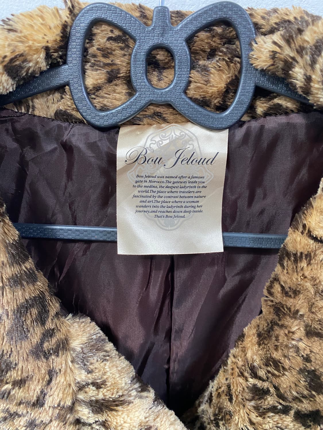 [BOU JELOUD] 오네갸루 레오파드 퍼 자켓 상품이미지8