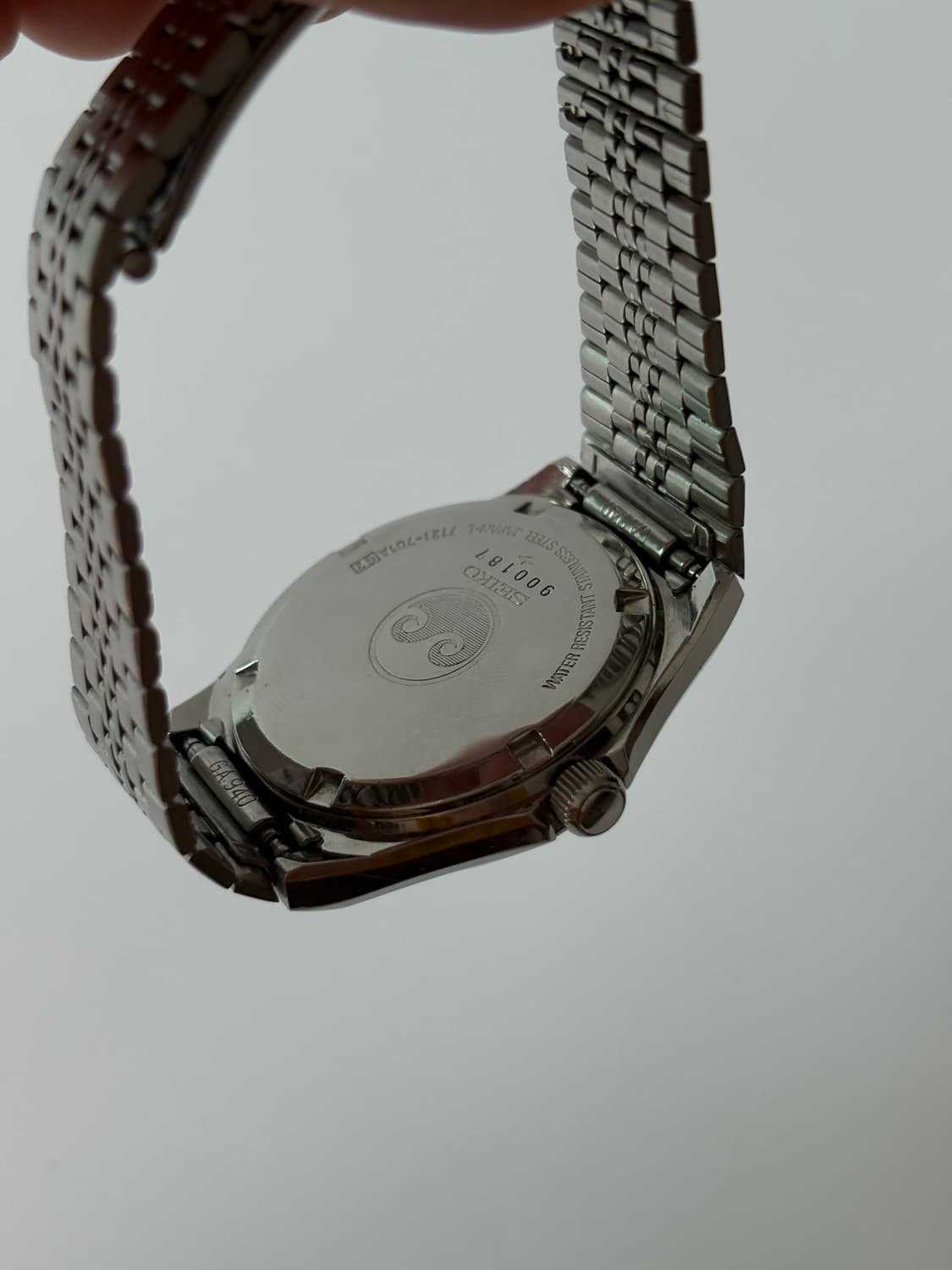 세이코 1980년대 Silverwave 네이비 다이얼 실버 쿼츠 남성 상품이미지7