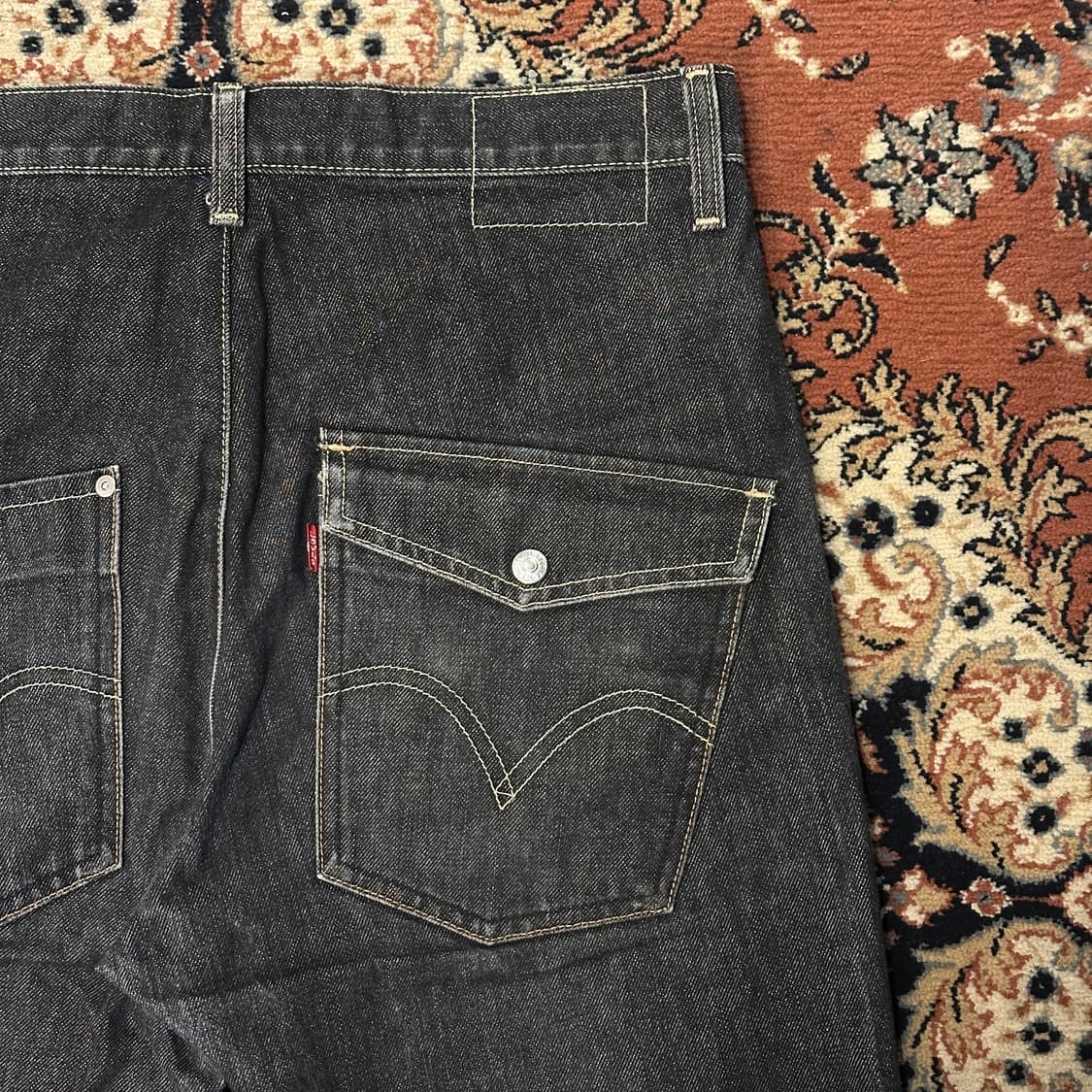 리바이스 엔지니어드진 흑청 (33) 루즈핏 상품이미지3