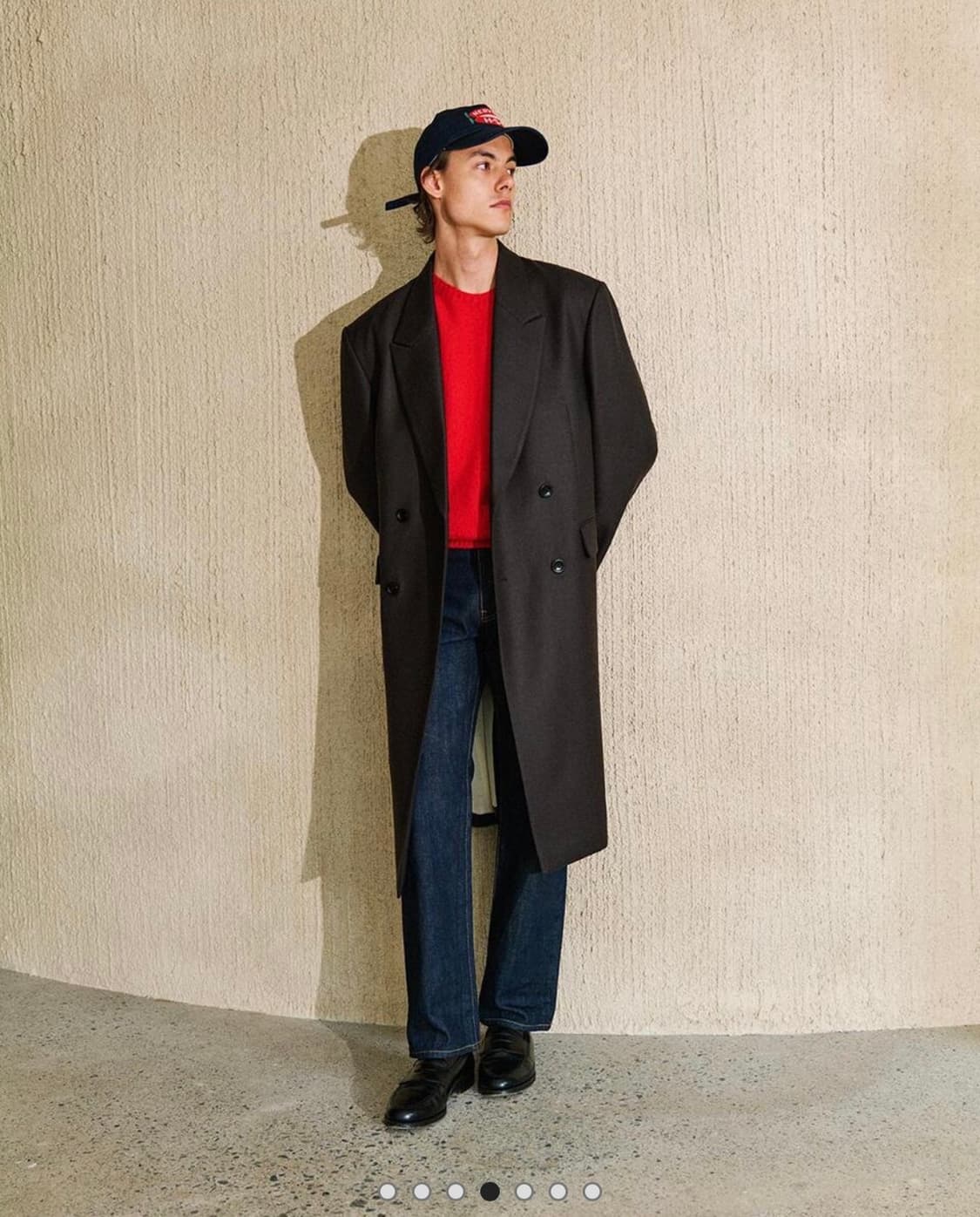 너버스 더블 코트-다크초콜렛 상품이미지1