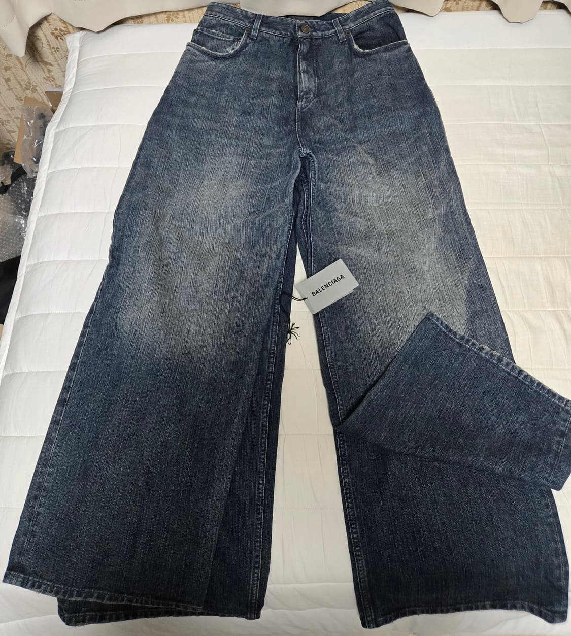 발렌시아가 레이어드 진 중청 데님 상품이미지5