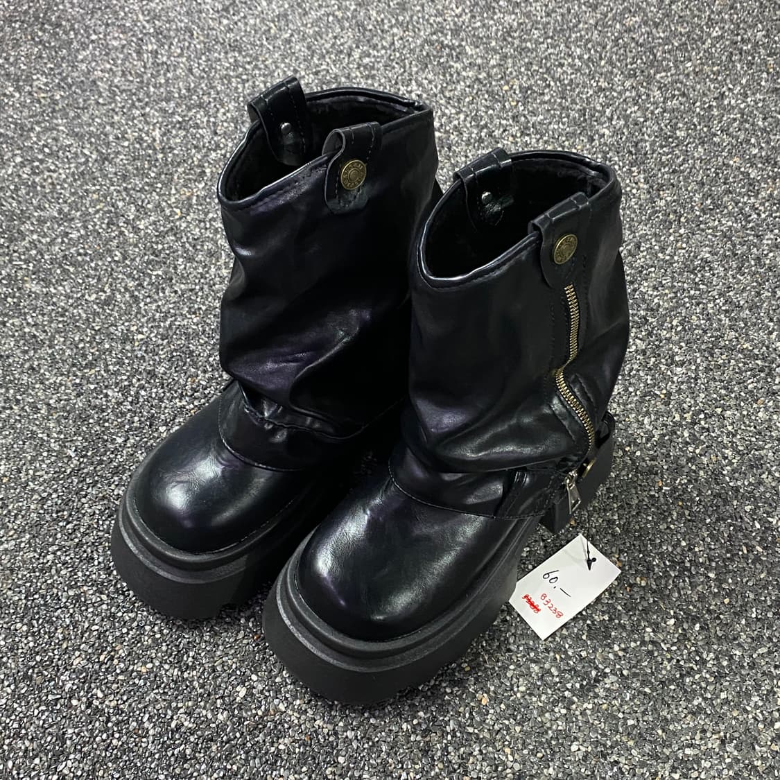 y2k 투웨이 양털 미들부츠 B3238 상품이미지1