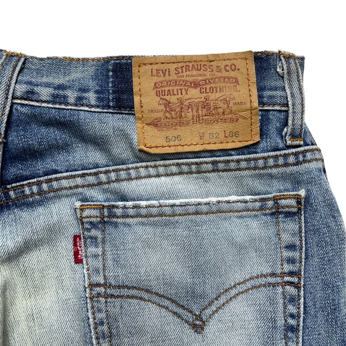 리바이스 연청 워싱 데님 팬츠 청바지 중고 구제 빈티지 상품이미지3