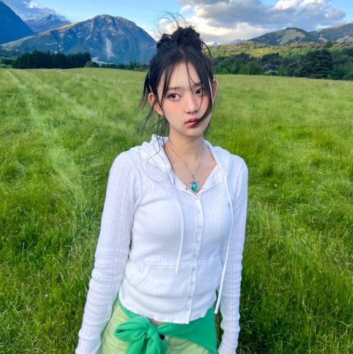 유희 아일렛 후드 화이트 상품이미지3