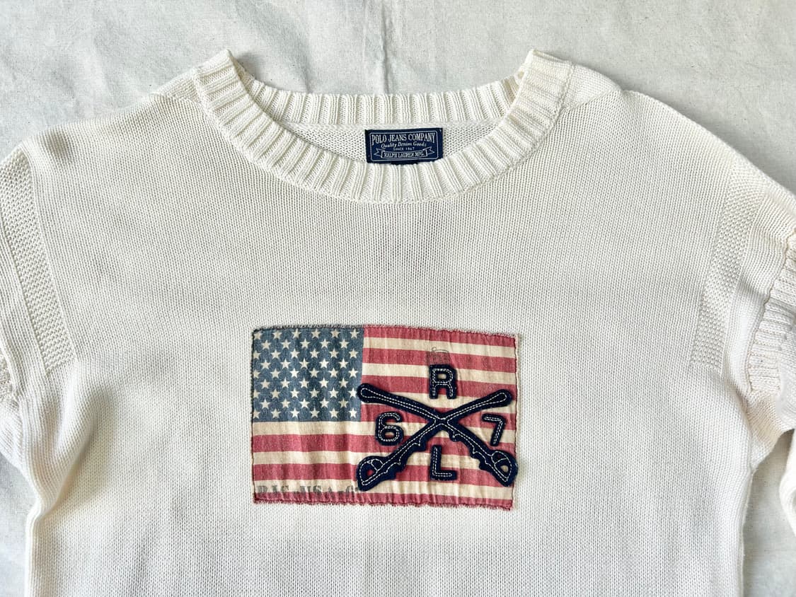 아메리칸 Flag Patch 니트 상품이미지3