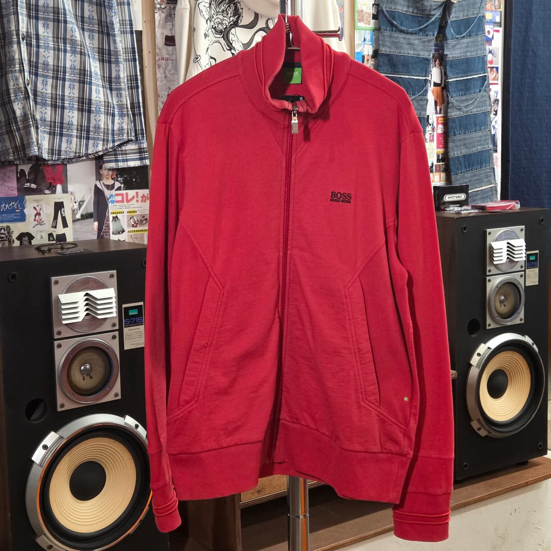 휴고보스 레드 코튼 트랙탑 집업 상품이미지2