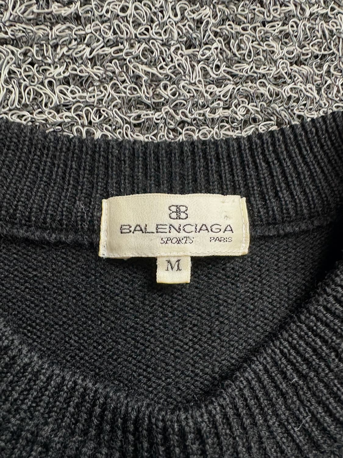 00s 발렌시아가 BB 자수로고 블랙 니트 2618 상품이미지3