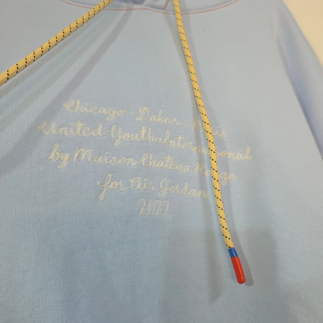 나이키 조던 x 메종 샤또 루즈 플리스 후드티 셀레스틴 블루 XL 상품이미지6