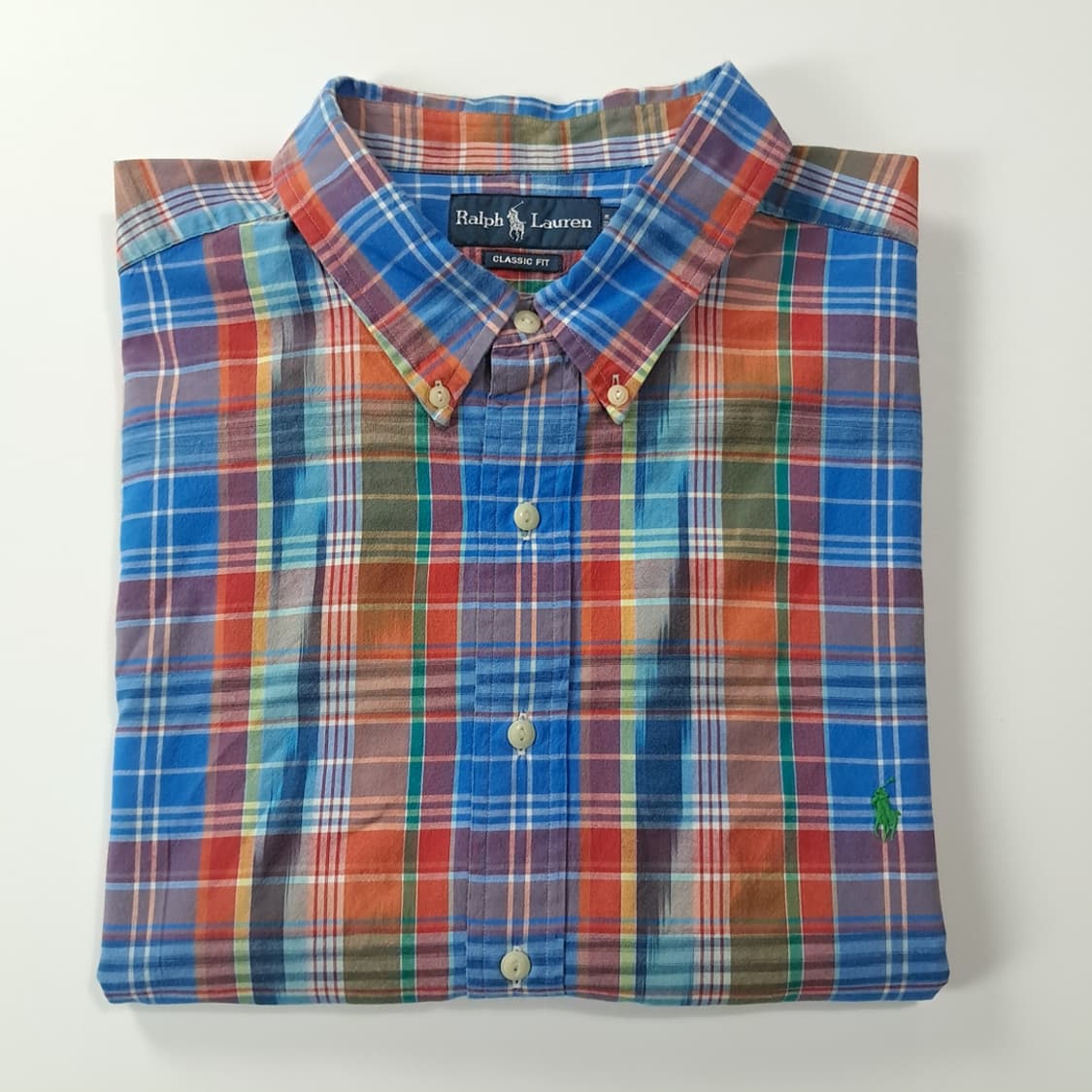 CK317 3XB 폴로 마드라스체크 반팔 셔츠 남방 상품이미지7