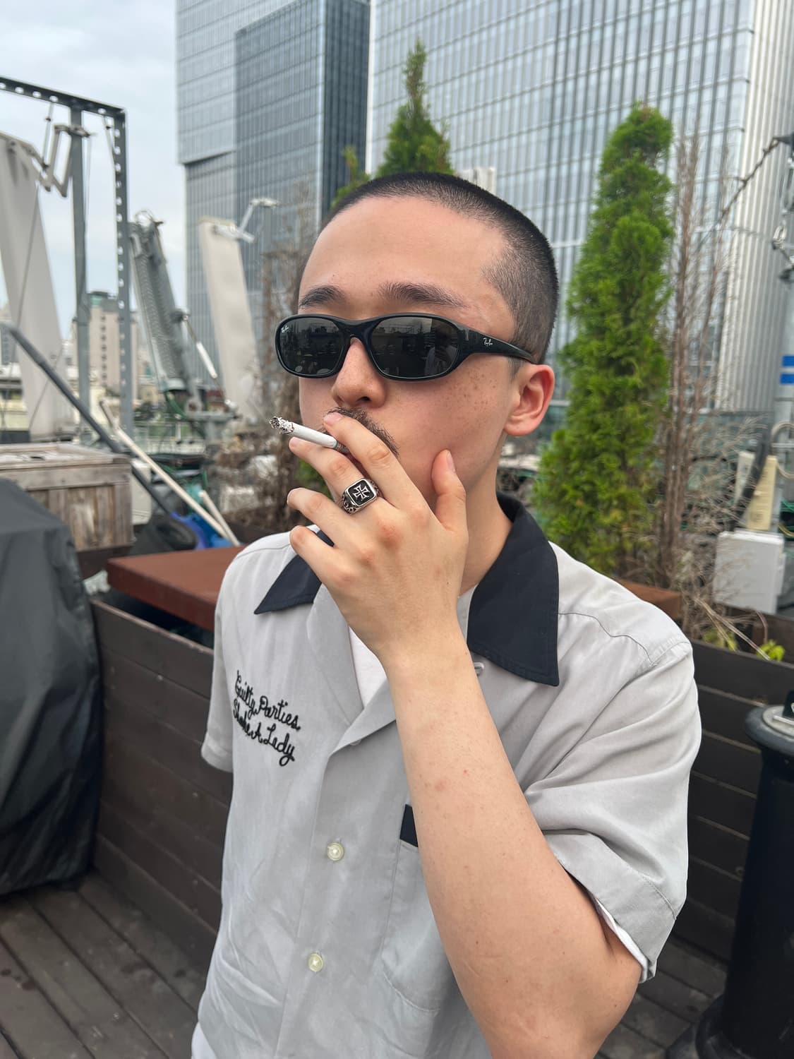십자 포인트 볼드 반지 상품이미지6