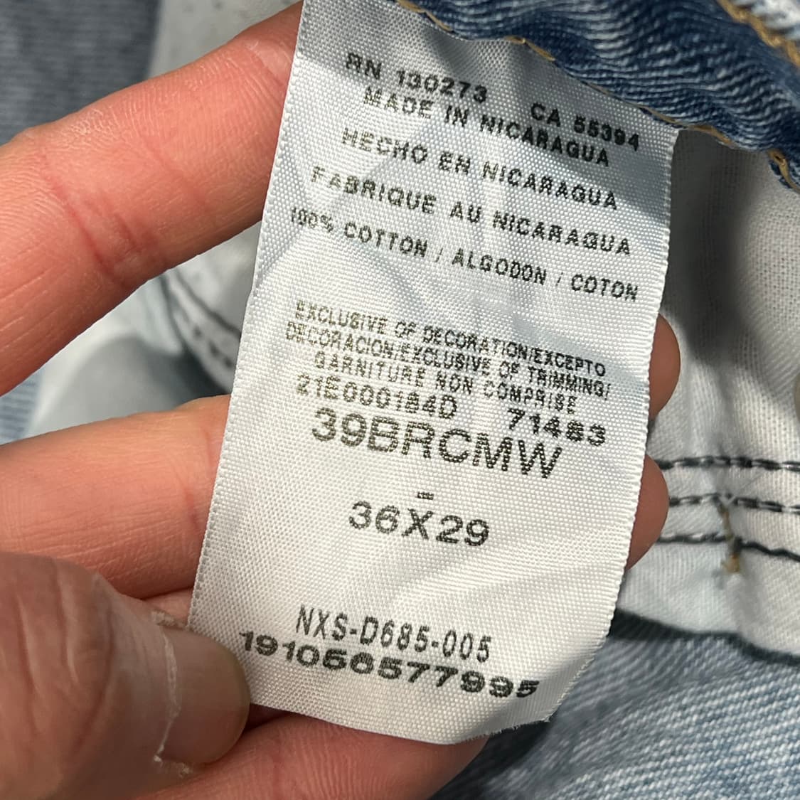 랭글러 워크 데님팬츠 s09642 상품이미지6