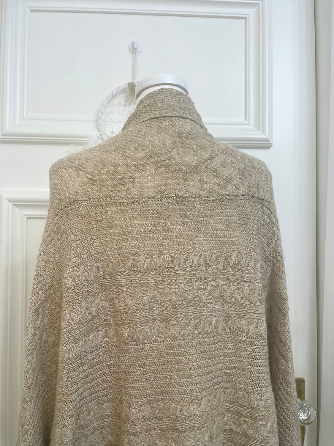 beige twist point cape cardigan&ivory pe 상품이미지6
