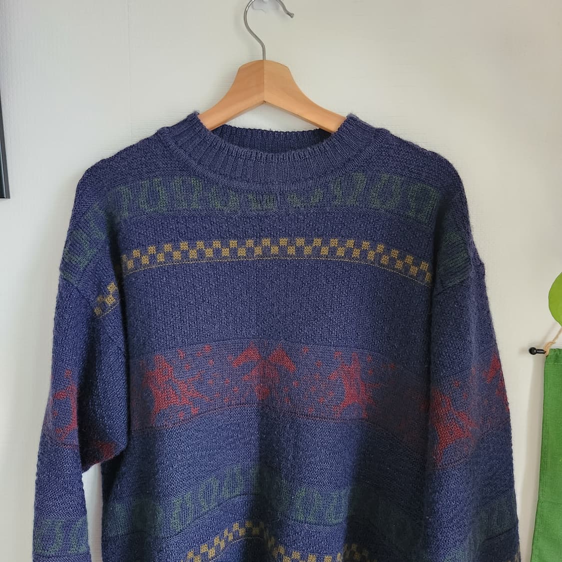 80s 간트 러거 노르딕 패턴 스웨터 상품이미지2